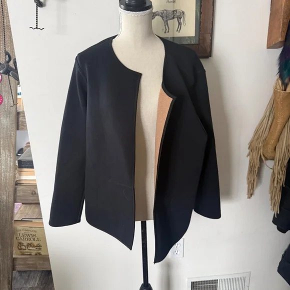 J.Jill Wearever Double-Knit Reversible Jacket 2X - Picture 2 of 4